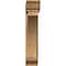 Ekena Millwork Thorton Traditional Rough Sawn Bracket w/ Offset Brace, Western Red Cedar, 8"W x 32"D x 40"H BKT0806X32X40THR01RWR - alternate 4